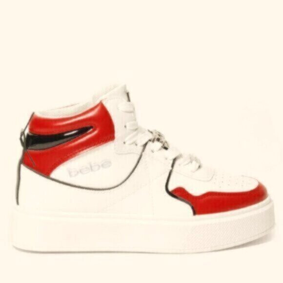 Bebe High Top platform Sneakers NWT Women’s sz 10 - Picture 3 of 8